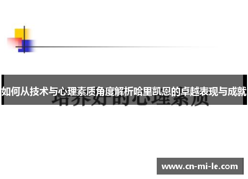 如何从技术与心理素质角度解析哈里凯恩的卓越表现与成就